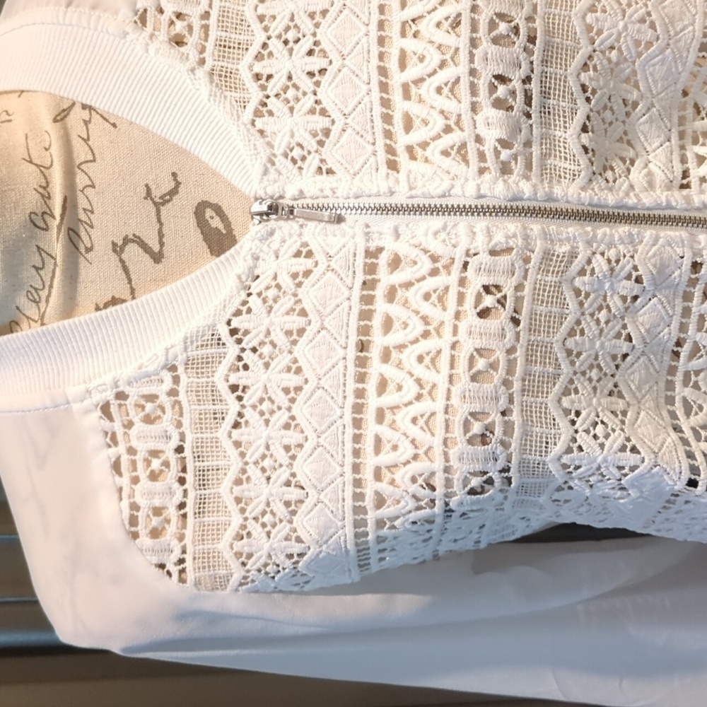 Maurices Zippered Lace and Sheer Long Sleeve Jacket - Picture 2 of 7